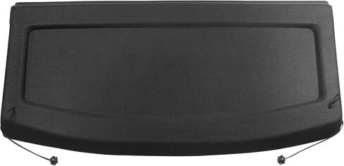 IKON MOTORSPORTS, Cargo Cover Board Compatible with 2010-2014 Volkswagen Golf 6 GTI R, Black Non Retractable Rear Tonneau Security Shield Shade, 2011 2012 2013(Clips Not Included) in Saudi Arabia
