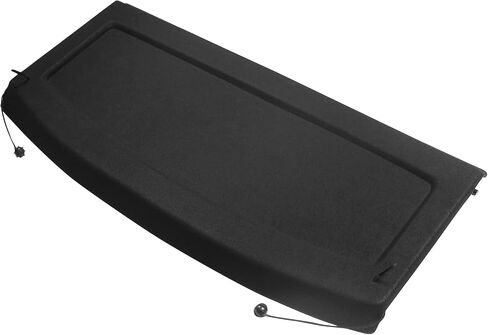IKON MOTORSPORTS, Cargo Cover Board Compatible with 2010-2014 Volkswagen Golf 6 GTI R, Black Non Retractable Rear Tonneau Security Shield Shade, 2011 2012 2013(Clips Not Included) in Saudi Arabia