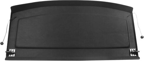 IKON MOTORSPORTS, Cargo Cover Board Compatible with 2010-2014 Volkswagen Golf 6 GTI R, Black Non Retractable Rear Tonneau Security Shield Shade, 2011 2012 2013(Clips Not Included) in Saudi Arabia