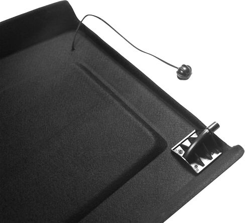 IKON MOTORSPORTS, Cargo Cover Board Compatible with 2010-2014 Volkswagen Golf 6 GTI R, Black Non Retractable Rear Tonneau Security Shield Shade, 2011 2012 2013(Clips Not Included) in Saudi Arabia