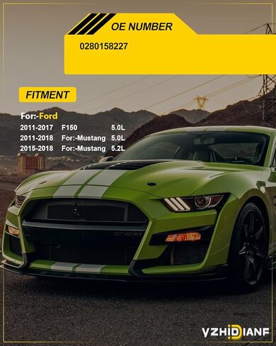 0280158227 حاقن الوقود عالية الأداء لـ: -ford F150 لـ: -Mustang 2011 2012 2013 2014 2015 2015 2017 2018 5.0L 5.2L حقن الوقود من 8 استبدال OE# BR3Z9F593A FJ1132 in Saudi Arabia