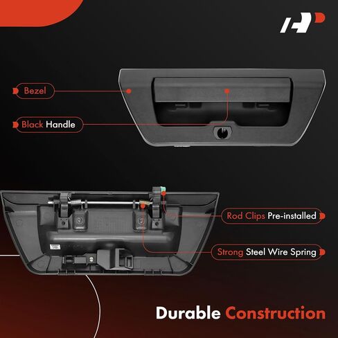 مقبض الباب الخلفي A-premium مع ثقب الكاميرا متوافق مع Ford F-150 F150 2015 2016 2017 2018 ، مقبض Liftgate Latch ، الأسود المحكم ، استبدال# fl3z9943400aaa in Saudi Arabia