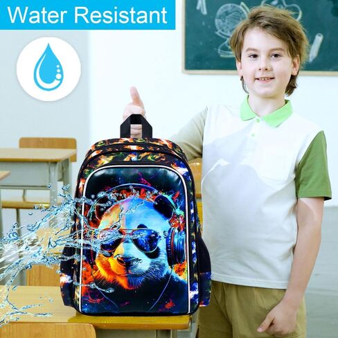 حقيبة ظهر 3pcs للأولاد ، حقيبة كتب 17 بوصة مع صندوق الغداء ، حقائب الظهر للمدرسة لرياض الأطفال في مرحلة ما قبل المدرسة الابتدائية in Kuwait