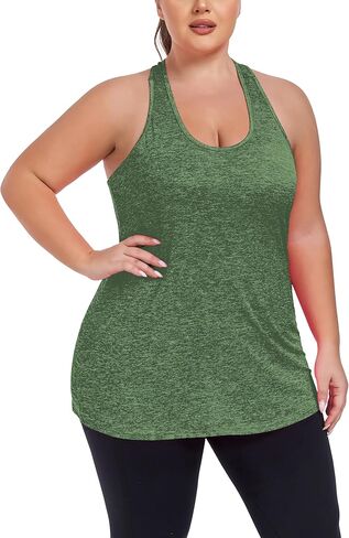 Women's Plus Size Athletic Tank Tops Cross Backless Racerback Workout Yoga Running Sleevelss Shirts in Kuwait