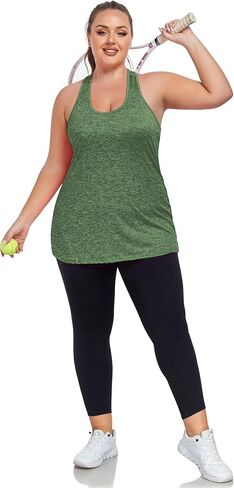 Women's Plus Size Athletic Tank Tops Cross Backless Racerback Workout Yoga Running Sleevelss Shirts in Kuwait