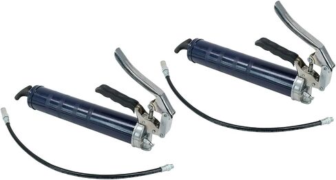 Mytee Products 4 Pack Lever Action Grease Gun Heavy Duty Maximum Pressure - 10,000 PSI with 18-inch Whip Hose - Aluminium Cast Head - Capacity 16 oz Bulk/ 14oz Cartridge in Saudi Arabia