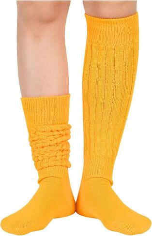 Zmart Women Slouch Sclous - Scrunch Screrunch ، طراز الثمانينات باللون الأبيض والأسود والبرتقالي والكريمة in Saudi Arabia