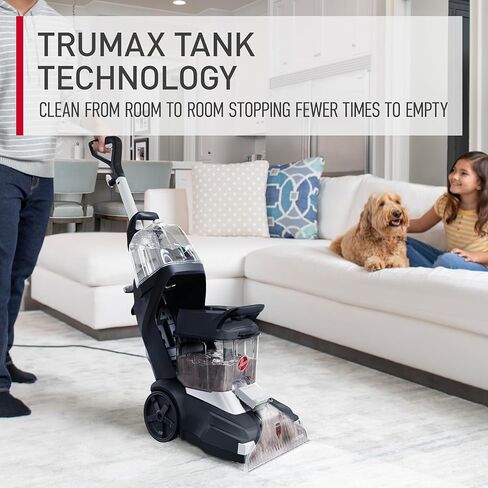 ماكينة تنظيف السجاد الفاخرة من هوفر باور سكرب للسجاد والمفروشات، ماكينة تنظيف السجاد بالشامبو للتنظيف العميق مع أدوات متعددة الأغراض، زوج مع محلول منظف السجاد هوفر in Kuwait