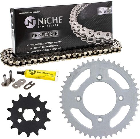 NICHE Drive Sprocket Chain Combo for Honda XR80R CRF80F Front 14 Rear 46 Tooth 420HZ Standard 110 Links in Saudi Arabia