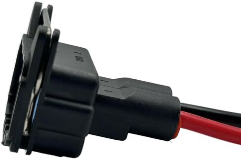 Radiator Fan Motor Connector F8RZ-8C607-GC, S-827 - Compatible with 1995-2000 Ford Contour, 2000-2010 Focus, 2005-2006 GT; 1999-2002 Mercury Cougar, 1995-2000 Mystique LJQ in Saudi Arabia
