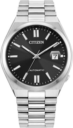 Citizen Men's Automatic Tsuyosa Sport Luxury Watch, Silver-Tone Stainless Steel, Blue Dial, 3 Hand with Date, 42 Hour Power Reserve (Model:NJ0150-56L) in Saudi Arabia