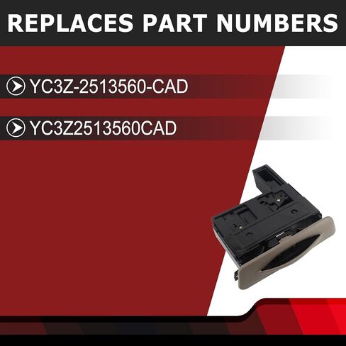 حامل كأس Dash Dashboard Cup متوافق مع Ford F250 F350 F450 F550 Super Duty 1999-2004 رحلة 2000-2004 يستبدل YC3Z-2513560-CAD TAN in Saudi Arabia