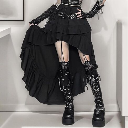 تنورة الجنية الجنية للنساء Punk Y2K Goth Emo Rave Harajuku مهرجان in Saudi Arabia