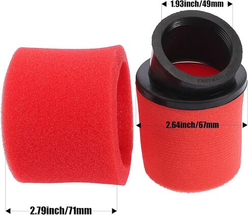 2pcs Universal 48mm 49mm 50mm 50mm زاوية مزدوجة الرغوة مرشح أداء Pod Perform in Saudi Arabia