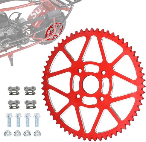 60T Mini Bike Sprocket 40/41/420 Chain Sprocket 40MM Bore for Coleman CT200U CT200U-EX BT200X Baja Warrior Heat Massimo MB200 KT196 Axis M200 212cc 196cc 6.5hp Powersports Mini Bike Parts Black in Kuwait