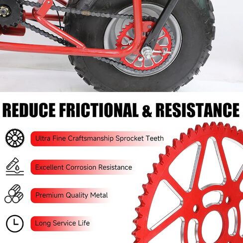 60T Mini Bike Sprocket 40/41/420 Chain Sprocket 40MM Bore for Coleman CT200U CT200U-EX BT200X Baja Warrior Heat Massimo MB200 KT196 Axis M200 212cc 196cc 6.5hp Powersports Mini Bike Parts Black in Kuwait