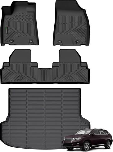 ANBINGO®-Floor Mats & Cargo Liner for Hyundai Venue 2025 2024-2020（Cargo Mat Only for Lowest Position） All Weather Venue Floor Mats 2025, Venue Accessories Black in Kuwait