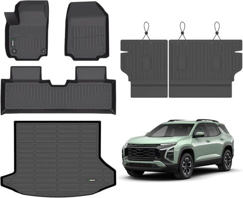 ANBINGO®-سجادات أرضية وبطانة شحن لسيارة Hyundai Venue 2025 2024-2020 (حصيرة شحن فقط لأدنى موضع) سجادات أرضية لجميع الأحوال الجوية 2025، ملحقات المكان باللون الأسود in Kuwait