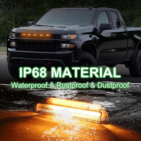 مصابيح الشبكة الأمامية LED لعام 2019 Silverado 1500 Accessories 2020 2021 Lights Lights for Custom Trail Boss WT (White ، 5pcs) in Saudi Arabia