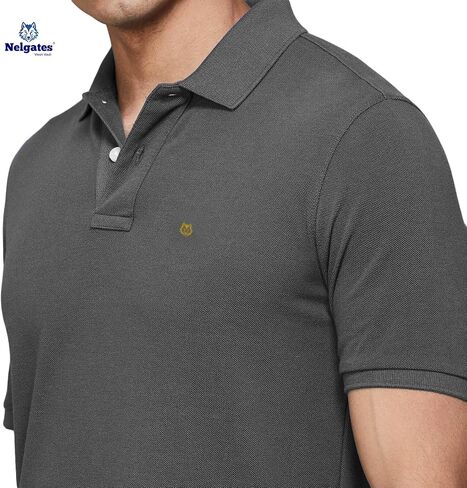 Men’s Polo Shirt – 100% Cotton, Bio-Wash, Short Sleeve T-Shirt for Casual Wear, Comfort Fit in Multiple Colors in Saudi Arabia