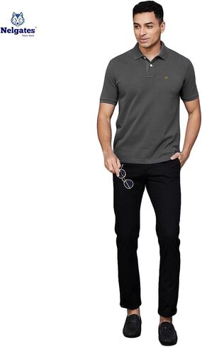 Men’s Polo Shirt – 100% Cotton, Bio-Wash, Short Sleeve T-Shirt for Casual Wear, Comfort Fit in Multiple Colors in Saudi Arabia