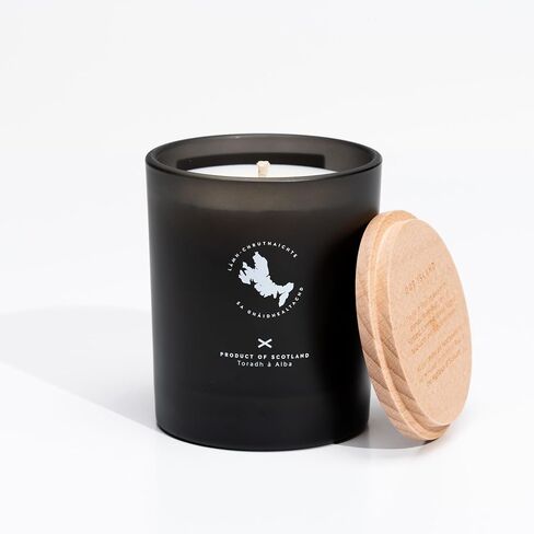 شركة Isle of Skye Candle Company كبيرة من خشب الصندل والبتشولي من شركة Isle of Skye Candle ، Beige in Saudi Arabia