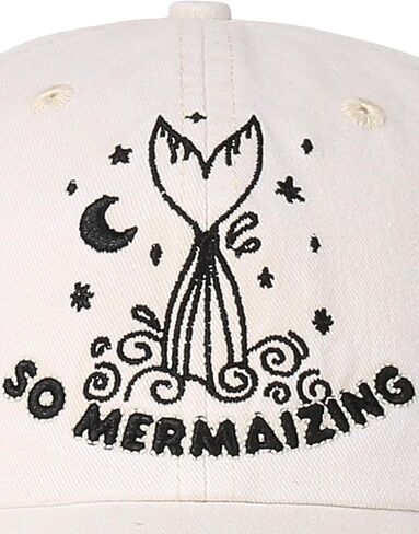 InnoBeta Mermaid Gifts Cute Cap for Women Men Adjustable Embroidered Hat for Mermaid Lover Birthday Christmas in Saudi Arabia