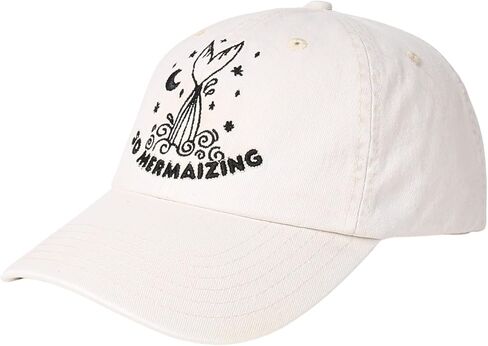 InnoBeta Mermaid Gifts Cute Cap for Women Men Adjustable Embroidered Hat for Mermaid Lover Birthday Christmas in Saudi Arabia