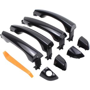 MOTOKU Black Front Rear Exterior Door Handle Kit for Hyundai Elantra Sedan 2017 2018 2019 2020 w/o Smart Entry System Left Driver and Right Passenger Side Outer Door Handles in Kuwait