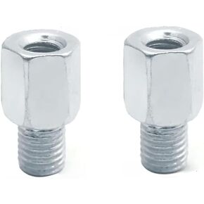 Universal Scooter Motorcycle Rear Mirror Adaptors M10 M8 M6 Clockwise Counterclockwise Left Right Thread Change Screws(2x M8-M10 (R-R)) in Saudi Arabia