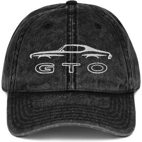 GTO Muscle Car Silhouette Classic Car Vintage Cotton Twill Cap Dad Hat in Kuwait