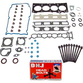 DNJ HGB164 Cylinder Head Gasket Set with Head Bolt Kit for 2003-2009 Chrysler Dodge Neon PT Cruiser 2.4L L4 16V DOHC 2429cc in Kuwait