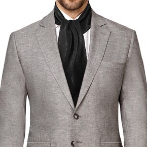 GERINLY Men Silk Feel Dress Scarf Square 35 Inch, Formal Suit Scarves Elegant Ascot, Gentleman Neck Wrap in Saudi Arabia
