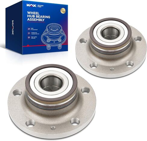 Kax 512319 زوج Hub Wheel Wheel Pair & Bearing For For 2006-2010 VW Jetta ، للفترة 2009-2010،2012-2022 VW Passat ، لعام 2013-2014 VW Jetta ، 5 Lug w/ABS in Kuwait