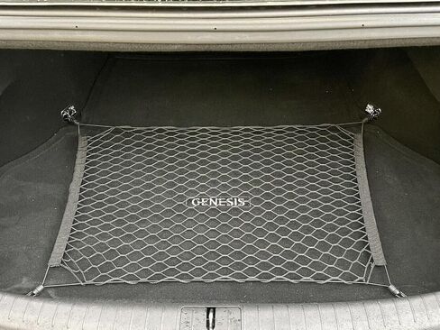 Trunk Organizer Cargo Net for Genesis G70 G80 G90 2017-2025 – Floor Style Cargo Net for Sedan – Premium Mesh Car Trunk Organizer Vehicle Carrier Storage – Compatible with G70 G80 G90 in Saudi Arabia