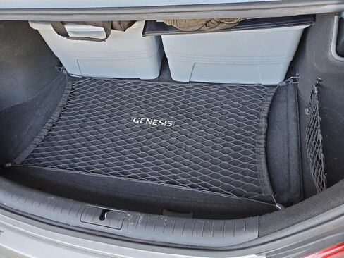 Trunk Organizer Cargo Net for Genesis G70 G80 G90 2017-2025 – Floor Style Cargo Net for Sedan – Premium Mesh Car Trunk Organizer Vehicle Carrier Storage – Compatible with G70 G80 G90 in Saudi Arabia
