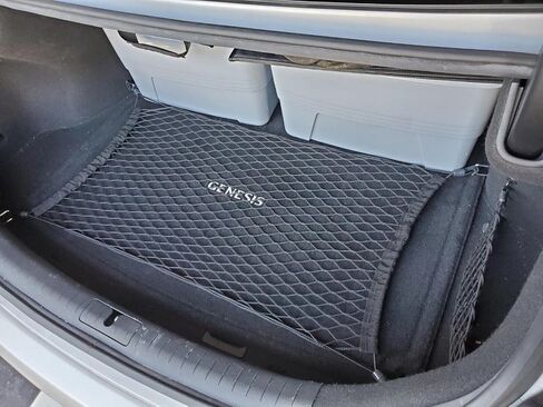 Trunk Organizer Cargo Net for Genesis G70 G80 G90 2017-2025 – Floor Style Cargo Net for Sedan – Premium Mesh Car Trunk Organizer Vehicle Carrier Storage – Compatible with G70 G80 G90 in Saudi Arabia