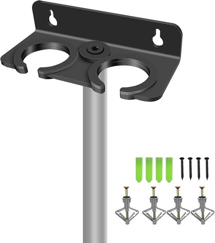 Multi Microphone Holder (Aluminum) for Handheld Dynamic, Wired and Wireless Mics, Multiple Mic Organizer for Mic Stand, Rubber padding/Wall Mounted or Mounted to 5/8"-27 or 3/8"-16 threaded Stands in Kuwait