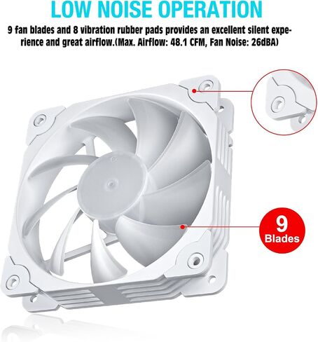 Vetroo SA-140 3-Pack 140mm Addressable RGB & PWM Motherboard Sync Computer PC Cooling Fans with Controller Low Noise High Performance 4-Pin 1200 RPM Hydraulic Bearing - Pink in Saudi Arabia