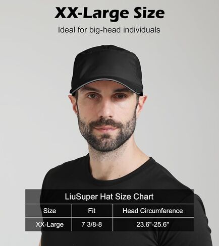 XL XXL Hat Mens Big Head, Performance Golf Hat for Men Women Water-Resistant Sun Hat Adjustable Summer Sport Cap Outwork in Kuwait