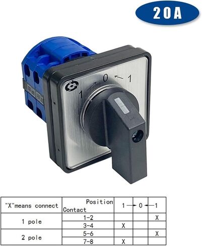 LW28-20 LW26-20 YMW26 Series Electric 2/3/4 الموضع 8 محطات مفتاح تغيير CAM ROTARY مع مسامير أداة مفيدة 660V 20A (العودة الذاتية) in Saudi Arabia
