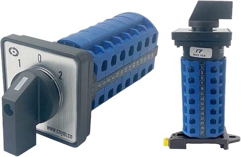 LW26-20/7 مفتاح CAM الدوار LW28 YMW26 20A 690V Silver Contact Contact Rail Mount Seven Poles Power Control (01) in Kuwait