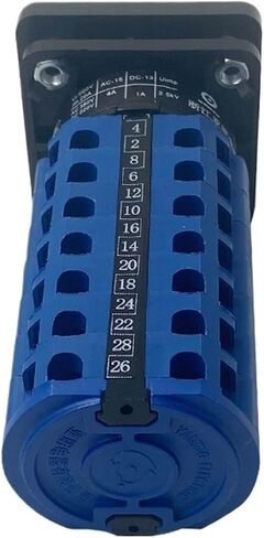 LW26-20/7 مفتاح CAM الدوار LW28 YMW26 20A 690V Silver Contact Contact Rail Mount Seven Poles Power Control (01) in Kuwait