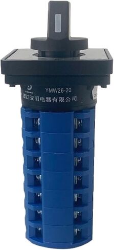 LW26-20/7 مفتاح CAM الدوار LW28 YMW26 20A 690V Silver Contact Contact Rail Mount Seven Poles Power Control (01) in Kuwait