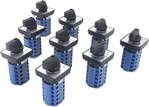 1pcs SZW26/LW26-20 5 Poles 20 Terminals 20A 660V 64X64/48X48 mm Control Circuit Knob Selection Cam Rotary Changeover Switch(0-9.5 64X64mm) in Kuwait