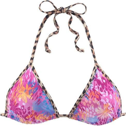 Lascana Women’s Leopard Floral Triangle Top Bikini Top in Saudi Arabia
