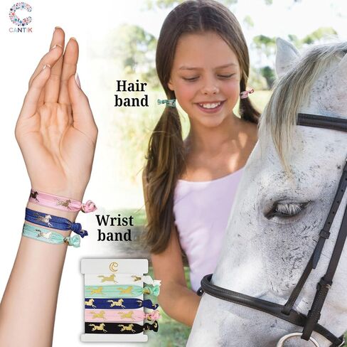 Cantik Quality Knee High Horse Socks For Girls In A Beautiful Gift Box. A Perfect Horse Gift for Girls & Women. Cushioned Equestrian Riding Boot Socks With Beautiful Bracelet and 'For You' Card - Blue in Kuwait