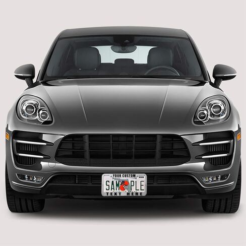 Speedy Pros Funny License Plate Frame Custom Personalized Text Zinc Cute Car Accessories License Plate Holder Black 2 Holes 1 Frame in Saudi Arabia