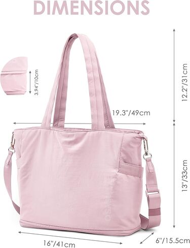 حقيبة حمل للنساء بسحاب، حقيبة سفر قابلة للتوسيع للعمل، حقيبة صالة الألعاب الرياضية مع حزام سجادة اليوغا in Kuwait