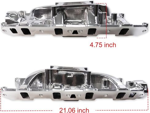 8124 7121 Low Rise Intake Manifold Aluminum Dual Plane Compatible with Ford Small Block Windsor 1962-2001 SBF 260 289 302W V8 RPM Idle-6,500 Silver in Kuwait